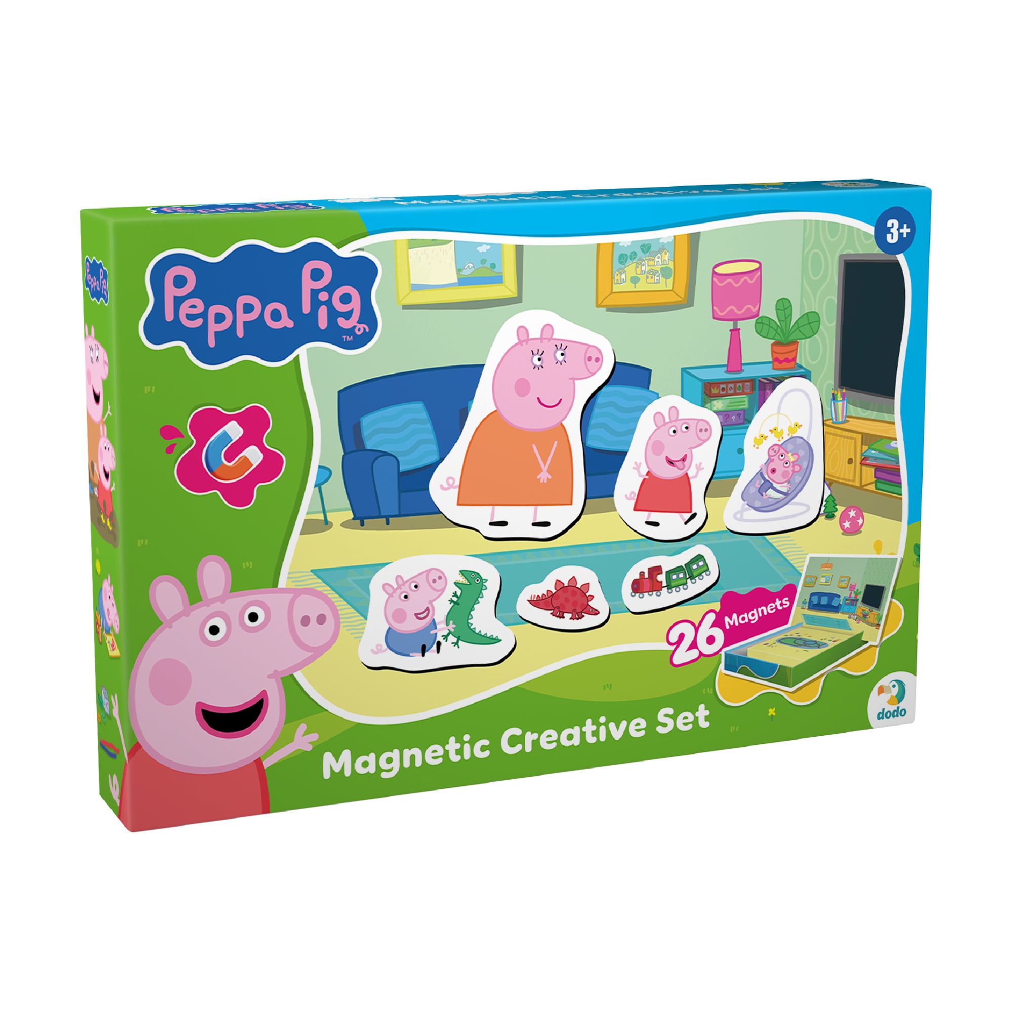 Магнітна гра DoDo Peppa Pig, від 3 років, 26 елементів (200665)